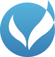 light blue logo